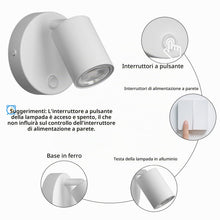 Carica l'immagine nel visualizzatore di Gallery, Klighten 2 Pezzi Applique da parete Interno Bianco, GU10 Lampada da Parete, 350°Orientabile Faretto da Parete Alluminio 