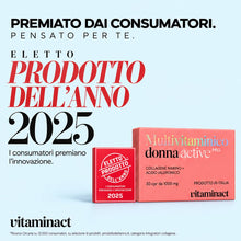 Carica l'immagine nel visualizzatore di Gallery, Multivitaminico Donna – Con Collagene Marino + Acido Ialuronico - Completo di Vitamine e Minerali - Per Donna Fino ai 50