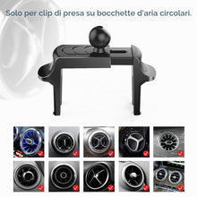 Carica l'immagine nel visualizzatore di Gallery, Kaome - Supporto per telefono da auto, per bocchetta di ventilazione circolare, per auto, con una sola mano, anti-graffi