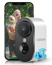 Carica l'immagine nel visualizzatore di Gallery, Xega 4G LTE Telecamera Esterna Interna con SIM Scheda No Wi-Fi Senza Fili