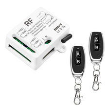 Carica l'immagine nel visualizzatore di Gallery, 433 Mhz RF Interruttore Remoto Wireless Ricevitore Relè A 2 Canali AC 220V 230V 240V Con 2 Telecomandi Per Porta Del Gar