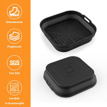 Carica l'immagine nel visualizzatore di Gallery, GRIFEMA Teglia Silicone Friggitrice Aria 2 Pezzi 5-8L per COSORI Ninja