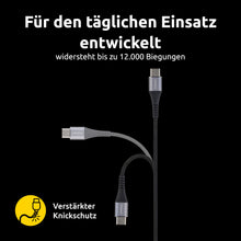 Carica l'immagine nel visualizzatore di Gallery, Intenso C315C - Cavo USB-C a USB-C da 60 W, ricarica rapida, 1,5 m, per iPhone, Samsung Galaxy, Macbook, laptop, iPad, c