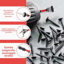 Carica l'immagine nel visualizzatore di Gallery, Set di 4 punte magnetiche PH2 da 1/4", punta cacciavite a posizionamento per gesso e pareti a secco, Regolazione Profond