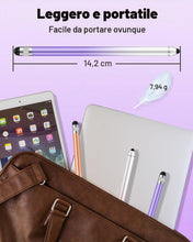 Carica l'immagine nel visualizzatore di Gallery, Penna Stylus Capacitiva per Touchscreen, Stylus a Doppia Punta ad Alta Sensibilità per iPhone, iPad, Android e Tablet, A