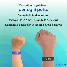 Carica l'immagine nel visualizzatore di Gallery, TabTime Bracciale con Allarme a Vibrazione – Sveglia Silenziosa da Polso per Adulti e Bambini – fino a 10 Promemoria Per