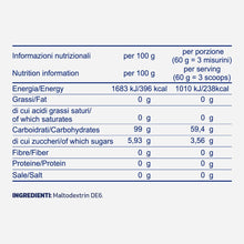 Carica l'immagine nel visualizzatore di Gallery, PROLABS CARB UP - Maltodestrine in Polvere DE6 con 59,4g di Carboidrati a Lento Rilascio - Integratore Alimentare Energe