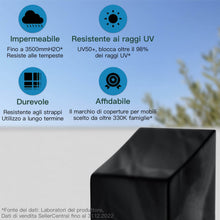 Carica l'immagine nel visualizzatore di Gallery, AWNIC Copertura Sedie Esterno Impermeabile, Antivento e Antipolvere, Resistente ai Raggi UV Copri Sedie da Giardino Telo