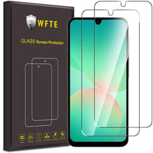 Carica l'immagine nel visualizzatore di Gallery, WFTE [2-Pezzi Vetro Temperato per Samsung Galaxy A26 5G Pellicola Protettiva [Durezza 9H][ Anti graffio][Anti-Impronte][