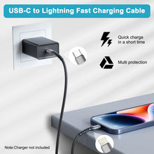 Carica l'immagine nel visualizzatore di Gallery, Cavo iPhone USB C 2 Metri [Certificato MFi], Cavo USB C Lightning Cavetto iPhone Filo Cavi Lightning USB C Cavi Caricato