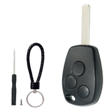 Carica l'immagine nel visualizzatore di Gallery, SUPALAND Guscio Chiave di Ricambio a 3 Tasti Per Telecomando Auto Con Lama Compatibile Con Renault Clio Kangoo Twingo Mo