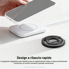 Carica l'immagine nel visualizzatore di Gallery, NEEWER Impugnatura Smartphone Magnetica, Supporto Telefono ad Anello Magnetico Bifacciale, Porta Cellulare Pieghevole Co