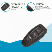 Carica l'immagine nel visualizzatore di Gallery, Cover chiave compatibile per Ford Focus Fiesta C-Max 2 Kuga 2 S-Max 2 Mondeo 4 B-Max Ecosport Galaxy 2 - Chiave intellig