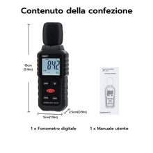 Carica l'immagine nel visualizzatore di Gallery, Mcbazel Fonometro Digitale 30-130 dB, Misuratore Decibel