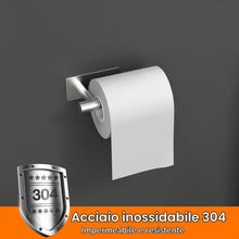 Carica l'immagine nel visualizzatore di Gallery, Ibergrif Porta carta igienica adesivo in acciaio inox