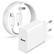 Carica l'immagine nel visualizzatore di Gallery, Originale Apple MFi 20W USB C Caricatore iPhone Rapido con 2M Cavo Ricarica per iPhone 14 13 12 11 Pro Max/Mini/XS/X/8