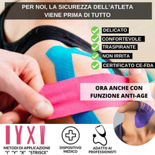 Carica l'immagine nel visualizzatore di Gallery, TS TAKE SPORT Kinesio Tape, Nastro Kinesiologico Elastico 5x5m, 95% Cotone 5% Spandex, per Taping Kinesiologico e Neurom