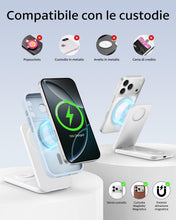 Carica l'immagine nel visualizzatore di Gallery, Caricatore Wireless 3 in 1 per iPhone, Apple Watch e AirPods