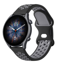 Carica l'immagine nel visualizzatore di Gallery, Cinturino per Amazfit GTR/GTR 2 /GTR 3 /GTR 4 Originale 2 Colores in 1, 22mm Silicone Morbido Cinturini per Amazfit GTR 