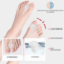 Carica l'immagine nel visualizzatore di Gallery, 4 Separatore Dita Piede, Di Separatori in Gel Morbidi Distanziatori Standard Per Le Dita Dei Piedi, utilizzato allevia i