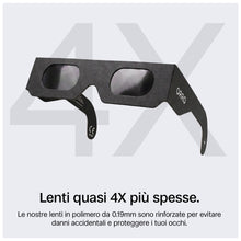 Carica l'immagine nel visualizzatore di Gallery, ORRO Occhiali per Eclissi Solare 40 mm, Confezione da 2/6/12, Protezione Oculare Certificata, Testati EN ISO 12312-2:201