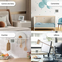 Carica l'immagine nel visualizzatore di Gallery, KETOTEK 3 Pezzi Termometro Igrometro Ambiente Interno Digitale Termoigrometro Monitor di Temperatura e Umidità con Livel