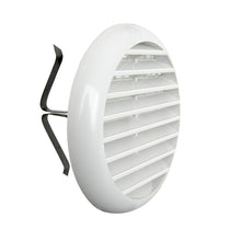 Carica l'immagine nel visualizzatore di Gallery, La Ventilazione TUR100B - Griglia di Ventilazione Rotonda, Plastica, Per fori da diametro 40 a 80 mm, Bianco, griglia 10