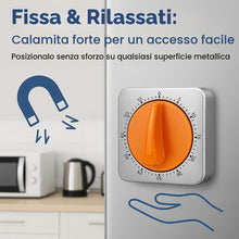 Carica l'immagine nel visualizzatore di Gallery, Kitchen Timers, Timer Da Cucina Con Allarme Forte, Non Richiede Batterie, 100% Meccanico - Retro Magnetico, Squisito Cor