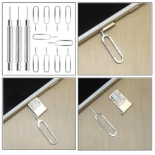 Carica l'immagine nel visualizzatore di Gallery, 13 Pcs Spilla di Espulsione della Scheda SIM, Spilli Estrattori per Rimozione Scheda SIM, Inossidabile Strumento Rimozio