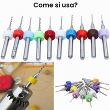 Carica l'immagine nel visualizzatore di Gallery, Kit Mini Trapano a Mano 20 pezzi Punte da PCB Micro,Mini Trapano 0,1mm a 1,0mm e 1,1mm a 2,0mm Punte Elicoidale Twist Dr