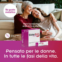 Carica l'immagine nel visualizzatore di Gallery, SiderAL Folico, Integratore alimentare con Ferro Sucrosomiale®, Quatrefolic®, Vitamine D3 e B12 Sucrosomiali®, Donne in 
