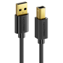 Carica l'immagine nel visualizzatore di Gallery, deleyCON 3,0m Cavo Stampante USB 2.0 Cavo Scanner USB-A a USB-B - Nero