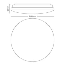 Carica l'immagine nel visualizzatore di Gallery, Philips LED Moire, Plafoniera Rotonda, Luce Bianca Calda, 6W, Bianco
