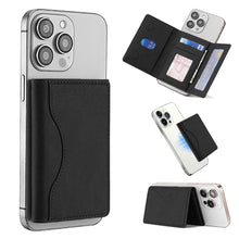Carica l'immagine nel visualizzatore di Gallery, Portafoglio Magnetico per Telefono in Pelle Elegante Porta Carte di Credito per Smartphone Accessorio Moderno per Uomini