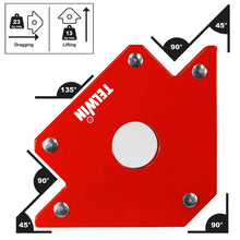 Carica l'immagine nel visualizzatore di Gallery, Telwin 802583 Posizionatore Magnetico per Saldature, 0.1 V, Rosso, 23 kg max