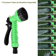 Carica l'immagine nel visualizzatore di Gallery, Tubo da Giardino Estensibile 15m (50FT), Tubo Irrigazione Flessibile Anti Attorcigliamento con Pistola Spruzzo 7 Funzion