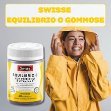 Carica l'immagine nel visualizzatore di Gallery, SWISSE Ultiboost Equilibrio C Gommose - Vitamina C per Supporto Sistema Immunitario Adulti, Integratori con Prebiotici p