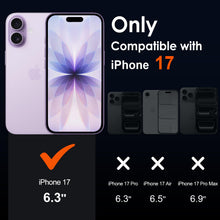 Carica l'immagine nel visualizzatore di Gallery, iVoler Anti Ingiallimento Chiaro Cover per iPhone 17 6.3 Pollice con 2 Pezzi Pellicola Vetro Temperato, [Antiurto di Gra