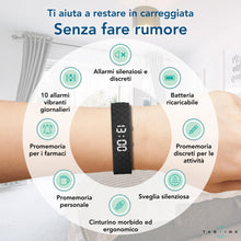 Carica l'immagine nel visualizzatore di Gallery, TabTime Bracciale con Allarme a Vibrazione – Sveglia Silenziosa da Polso per Adulti e Bambini – fino a 10 Promemoria Per