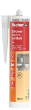 Carica l'immagine nel visualizzatore di Gallery, Fischer SNS Silicone Neutro Sanitari Trasparente, Sigillante per Materiali Porosi, Antimuffa, Per WC, Vasca, Doccia, Lav