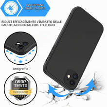 Carica l'immagine nel visualizzatore di Gallery, 3 in 1 Cover per iPhone 11 con 2 Pellicole Vetro Temperato, Cover in Silicone Liquido, Antiurto Custodia per iPhone 11 S