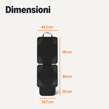 Carica l'immagine nel visualizzatore di Gallery, Amazon Basics - Coprisedile per Auto con Imbottitura in Schiuma e Tasche Portaoggetti, Misura Universale, Protezione Sed