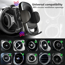 Carica l'immagine nel visualizzatore di Gallery, Supporto per cellulare per fori di ventilazione rotondi Supporto per auto Mercedes Benz/FIAT-500/ ibiza/MINI protezione 