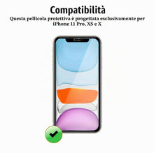 Carica l'immagine nel visualizzatore di Gallery, Vetro Temperato per iPhone 11 Pro, iPhone X/iPhone XS [3 Pezzi] Vetrino Protettivo Pellicola Protezione Schermo
