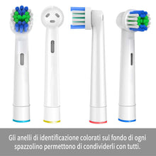 Carica l'immagine nel visualizzatore di Gallery, GENKENT Testine di Ricambio per Testine Oral B Spazzolino Elettrico Compatibile con Braun Oral b, 4 Pezzi Testina Profes