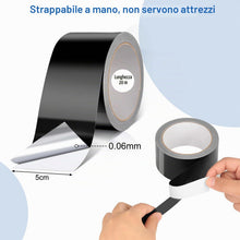 Carica l'immagine nel visualizzatore di Gallery, VINATO Nastro Adesivo Alluminio Nero, 5cm x 20m, Autoadesivo HVAC Auto DIY