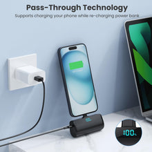 Carica l'immagine nel visualizzatore di Gallery, Feob Mini Power Bank per iPhone 18/17/16/15 Serie, 5200mAh USB C Caricatore Portatile Ultra-Compatto Batteria Esterna Po