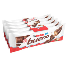 Carica l'immagine nel visualizzatore di Gallery, Kinder Bueno, Snack al Cioccolato e Nocciola, un Wafer Ripieno di Crema alle Nocciole Ricoperto di Cioccolato Kinder, 5 