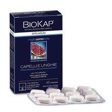 Carica l'immagine nel visualizzatore di Gallery, BIOKAP Anticaduta Miglio Uomo Forte, Integratore Alimentare per Capelli e Unghie Specifico per Uomini, Senza Glutine, 60
