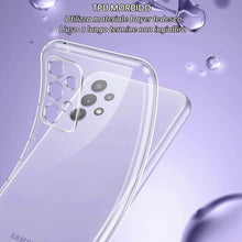 Carica l'immagine nel visualizzatore di Gallery, Phoona Cover per Samsung Galaxy A32 4G Custodia con 2 Pezzi Pellicola Vetro Temperato,Ultra Sottile Trasparente Silicone